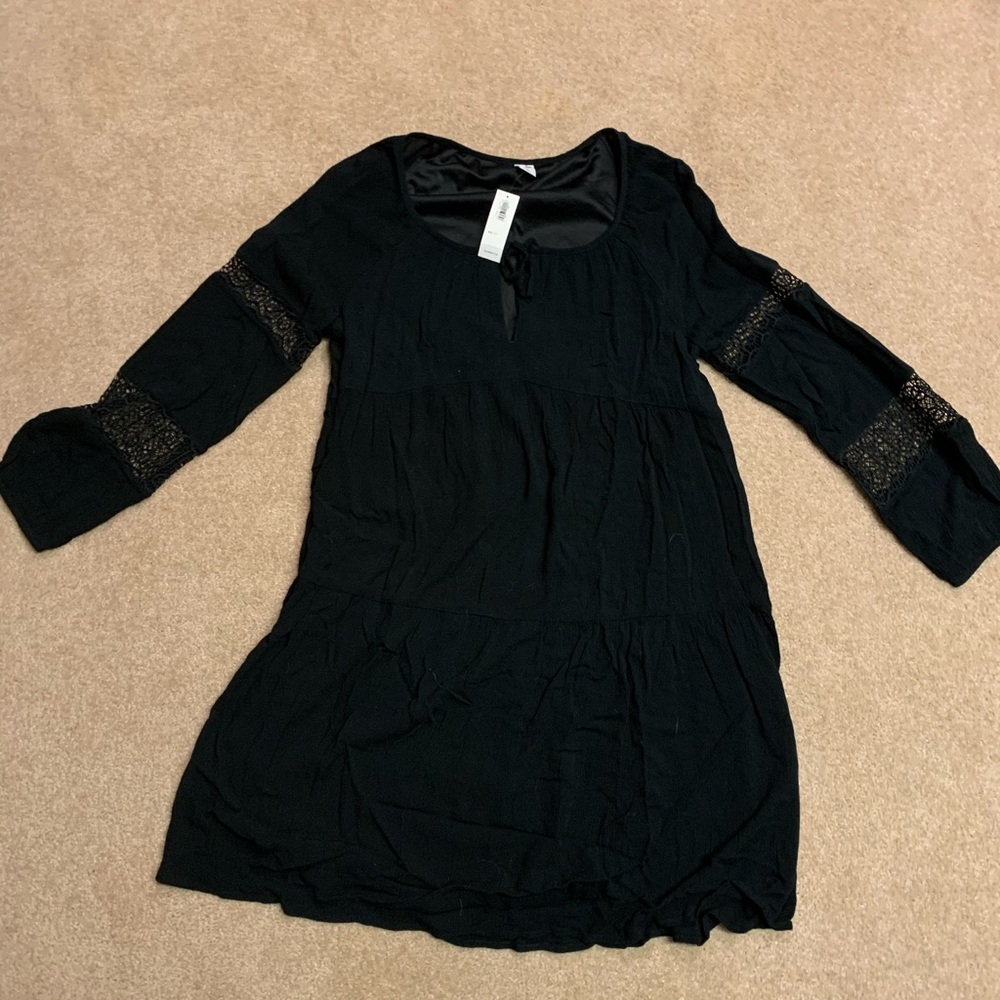 Boho style long sleeve dress